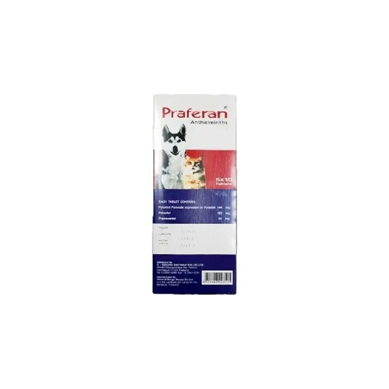 Praferan Deworming Tablet for Cats and Dog