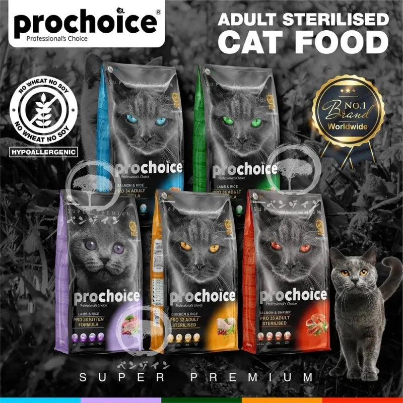 Prochoice Cat Food: Chicken, Salmon, Lamb, Turkish Formula, 330g