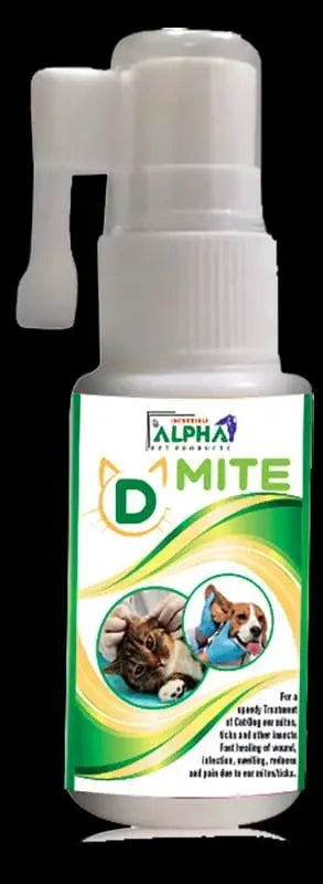 Alpha D ear mite drops for dogs and cats treatment