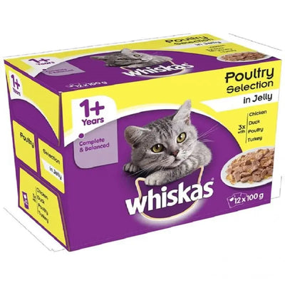 Whiskas Poultry Jelly Selection Cat Food 100g Pouch