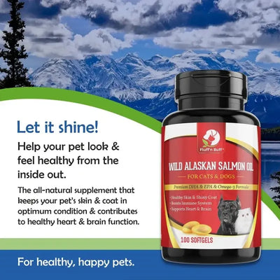 Wild Alaskan Salmon Oil softgels for Pets