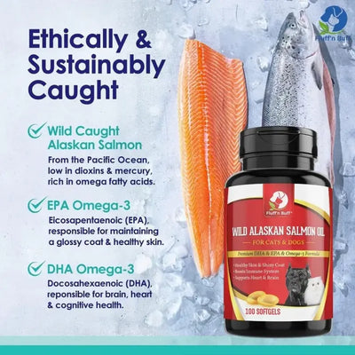 Wild Alaskan Salmon Oil softgels for Pets