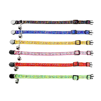 Adjustable Pet Cat Dog Neck Collar Bow Design With Bell