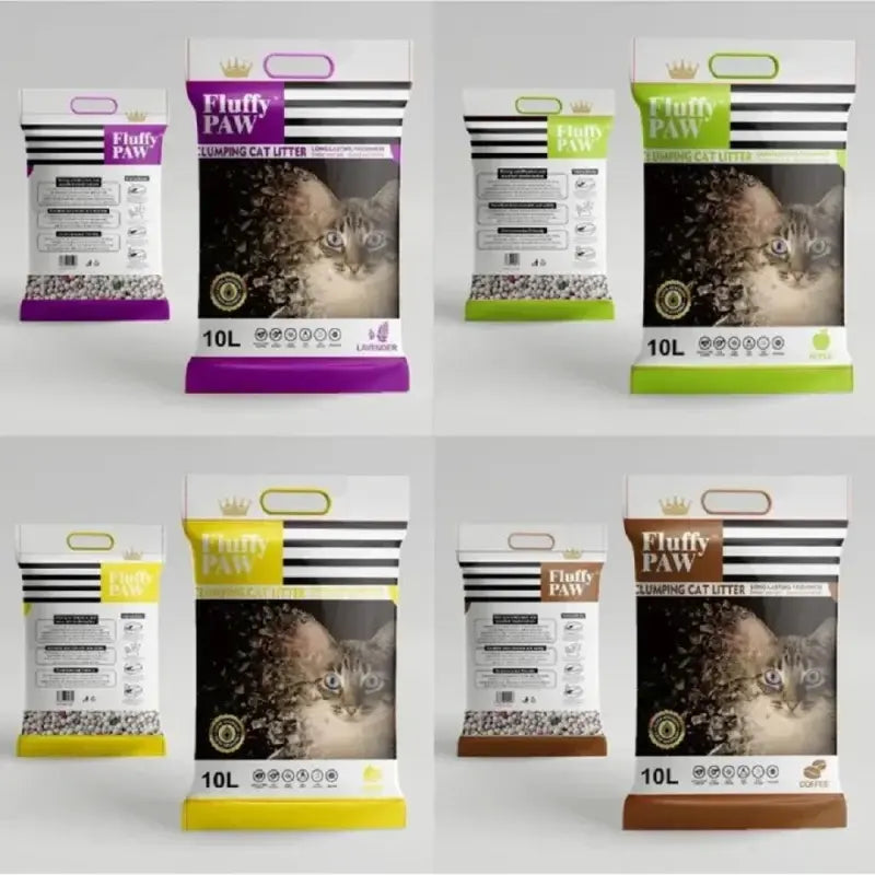 FLUFFY PAW SCENTED CAT LITTER 10KG