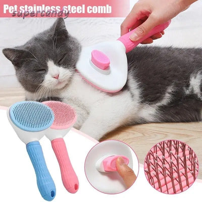 Imported Round Push Button Brush for Pets
