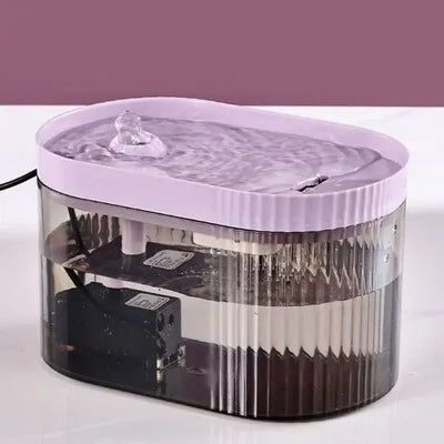 Automatic 2L Pet Fountain with filter, USB, low noise.