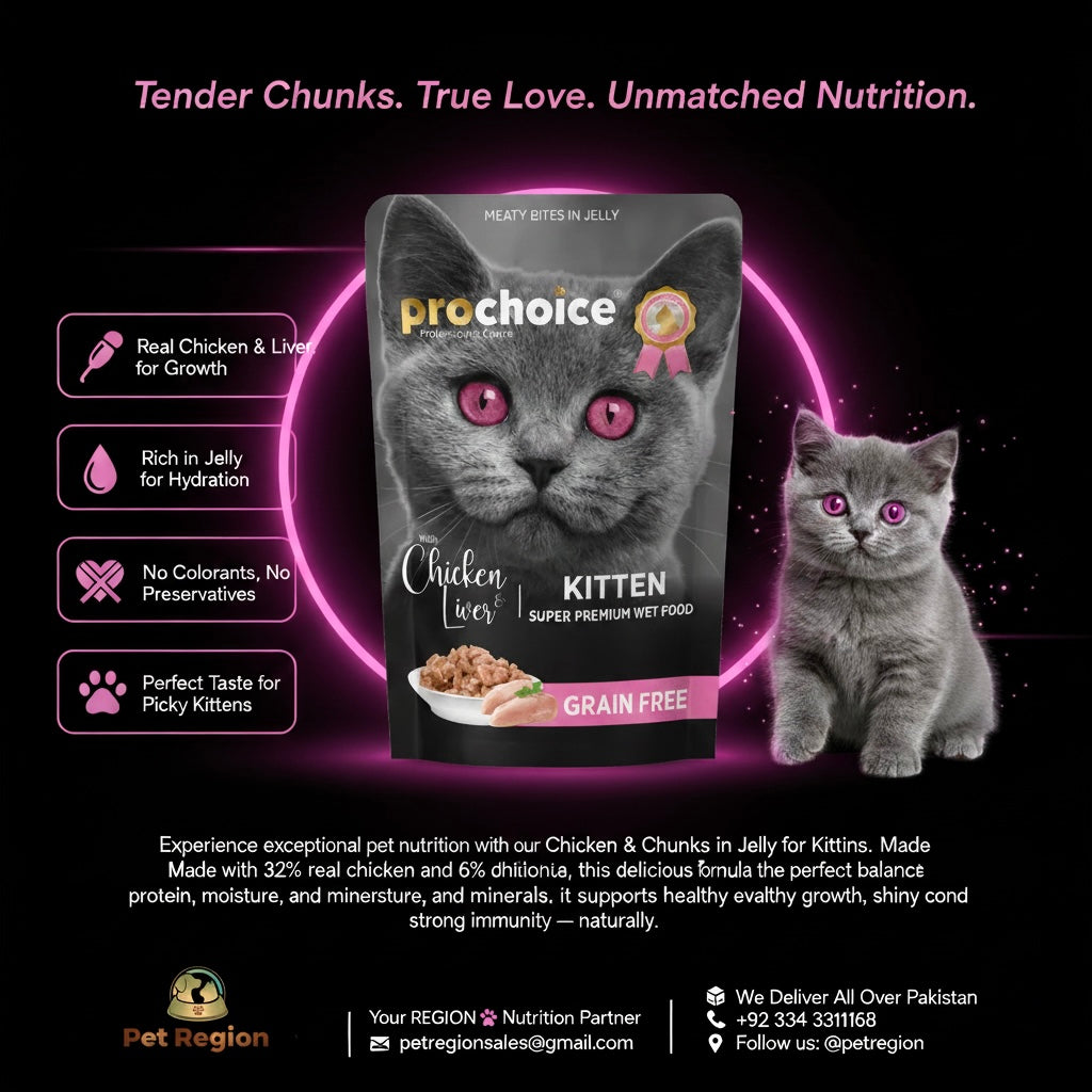 Prochoice Jelly Food 100g pouch for Adult and Kitten Chicken Flavor