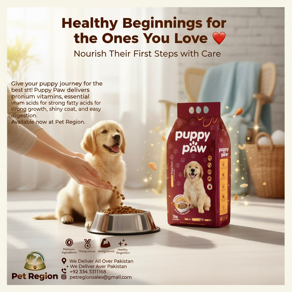 Puppy Paw Dog Food For Puppies 3kg Chicken Flavor