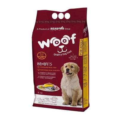 Woof Adult Dog Food 3kg Chicken Flavor