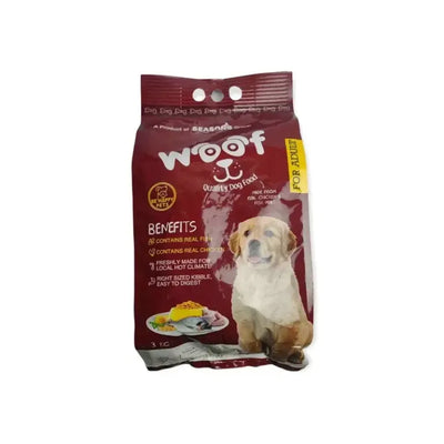 Woof Adult Dog Food 3kg Chicken Flavor