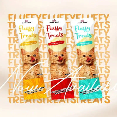 Fluffy Paw Creamy Treats for cats Chicken Beef and Seafood Flavor