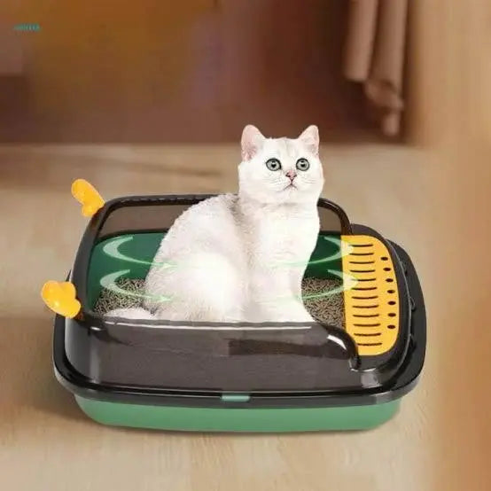 Imported Large Size Litter Tray with Lid Size 19x15x8