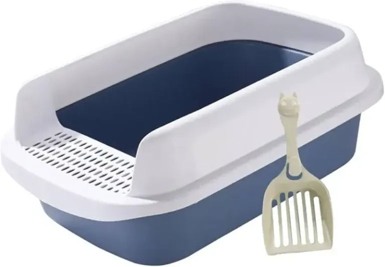 BSG Semi Close Cat litter Tray Box Large Size 19.6X14X8