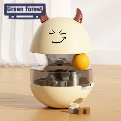 Interactive Cat Ball Toy with Treat Dispenser and Slow Feed.