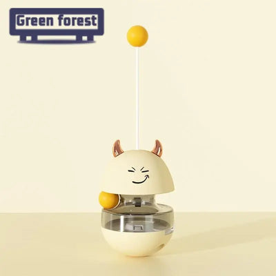 Interactive Cat Ball Toy with Treat Dispenser and Slow Feed.