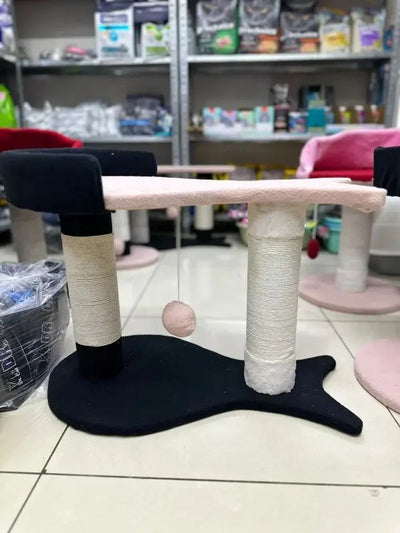 Fish-shaped cat tree for scratching, playing, and resting
