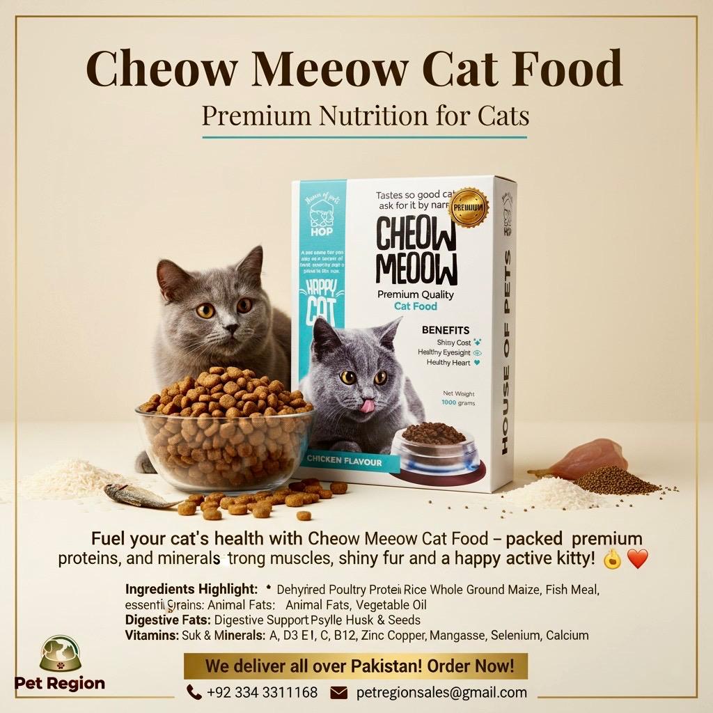 Cheow Meeow Cat Food – Premium Nutrition for Cats