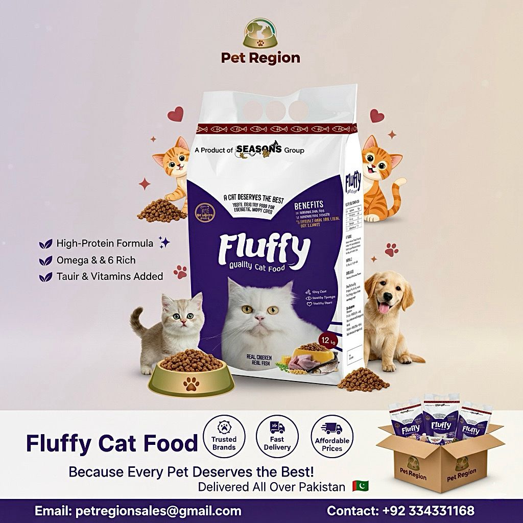 Fluffy Cat Food – 1.2kg | Chicken & Fish Flavor