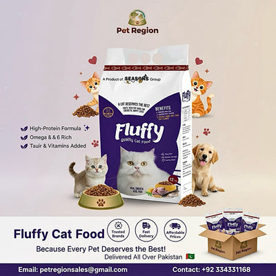 Fluffy Cat Food – 1.2kg | Chicken & Fish Flavor