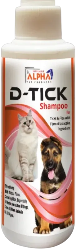 D Tick Shampoo for strong tick and flea protection