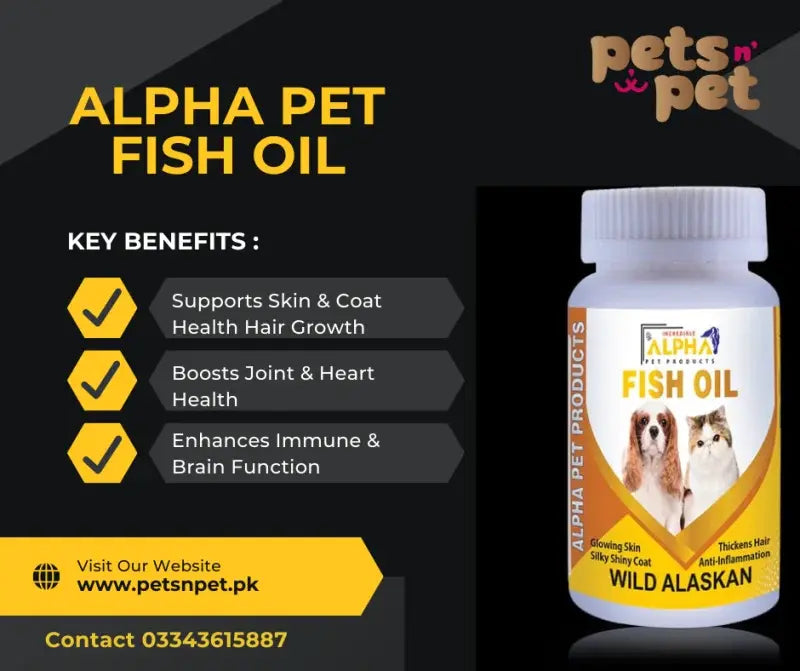 Alpha Fish Oil Capsules to Promote Pet Hair Growth