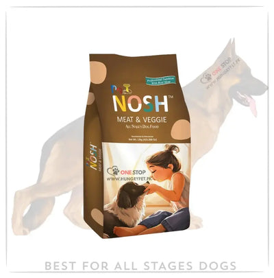 Nosh Dog Food Meat and Veggie Flavor for All Stages