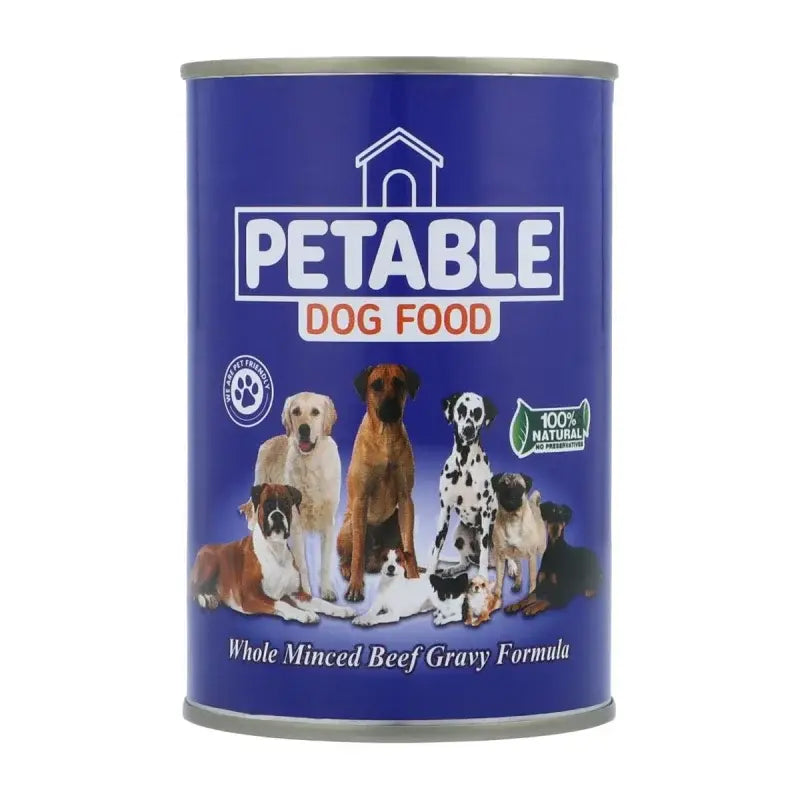 Petable Wet Dog food Tin 400g Chicken and Beef Flavor