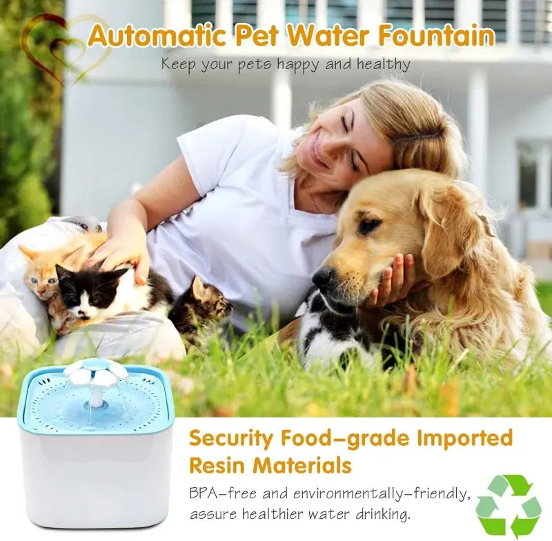 Healthy Pet Fountain for Cats, Dogs & Small Pets
