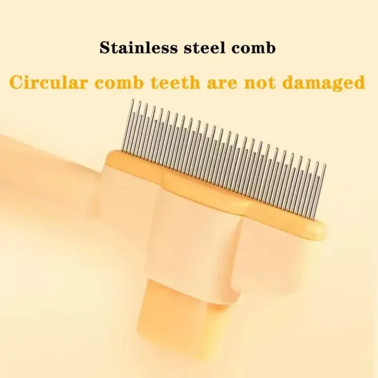 Self-Cleaning Pet Flea Comb – Grooming Brush for Cats & Dogs