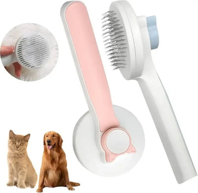 1-Push Pet Brush – Easy Hair Removal for Cats & Dogs
