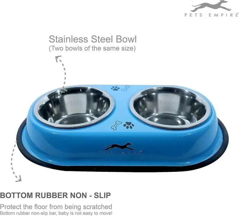 Stainless Steel Double Pet Feeding Bowl