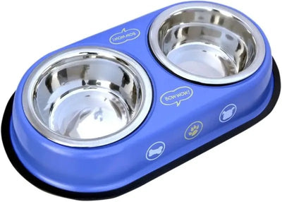 Stainless Steel Double Pet Feeding Bowl