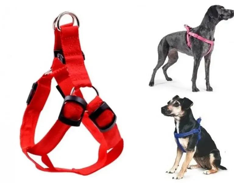 imported Dog Body Harness With Leash Small Medium Large