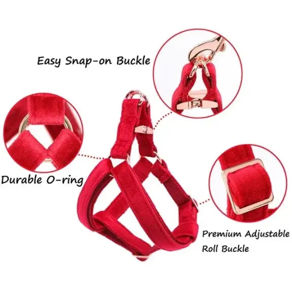 imported Dog Body Harness With Leash Small Medium Large