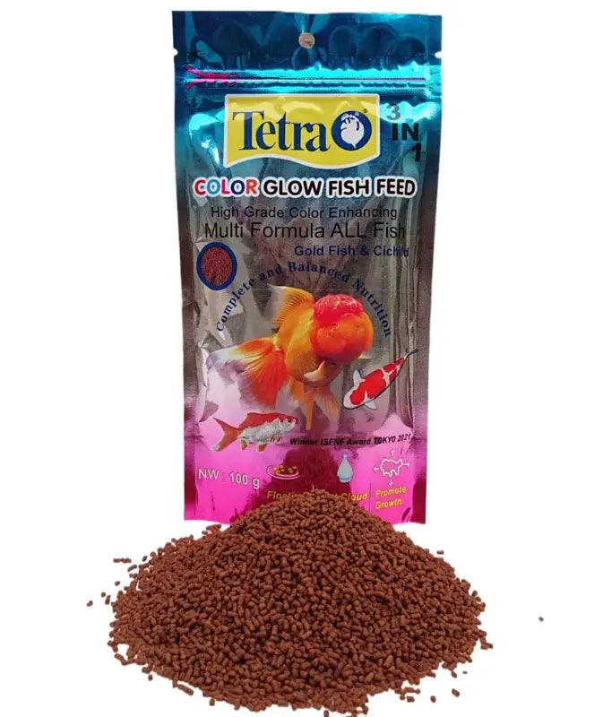 Buy tetra pro+ color glow fish feed 100gm at best price in Pakistan at Petsnpet