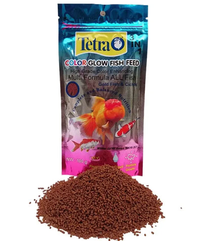 Buy tetra pro+ color glow fish feed 100gm at best price in Pakistan at Petsnpet
