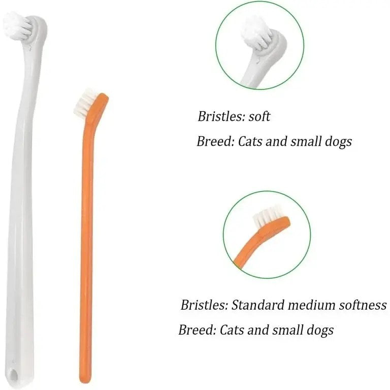 Pack of 2 Pet Toothbrushes for Cats & Dogs – Pakistan