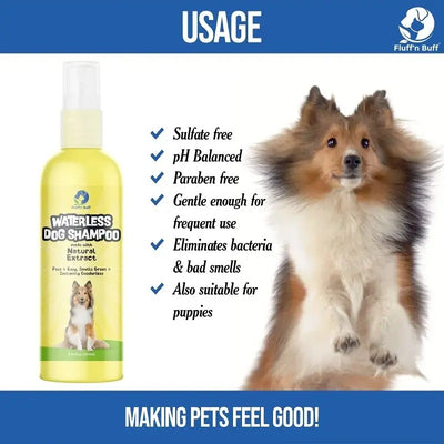 Fluff’n Buff – Waterless Dog Shampoo
