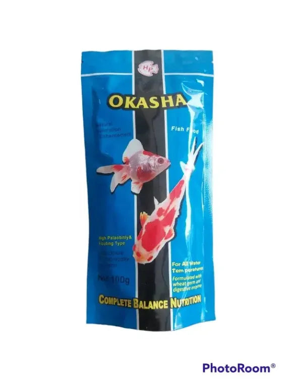 OKASHA AQUARIUM FISH FOOD HIGH GRADE 100GM Best Quality