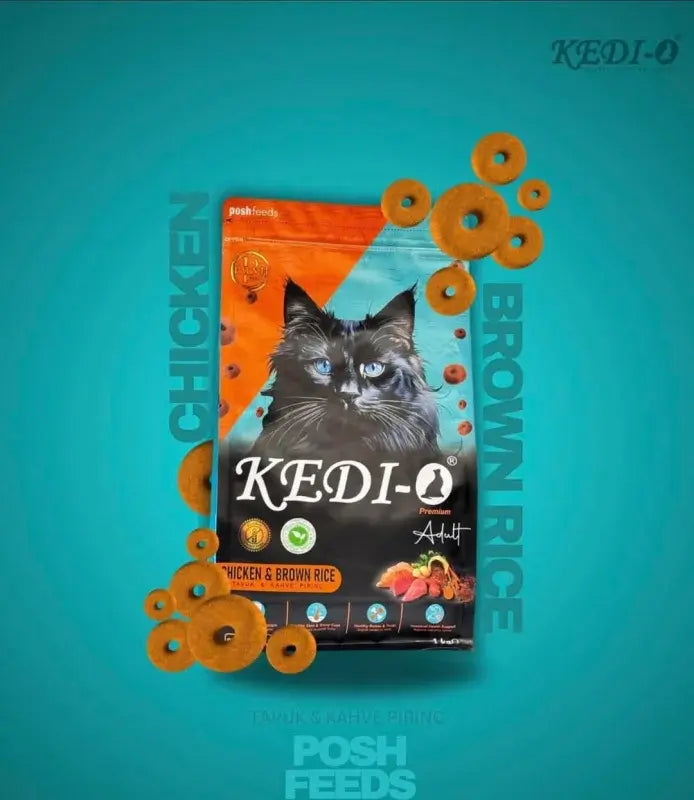 Kedio Cat Food 1kg – Turkish Brand, Chicken & Rice, Premium