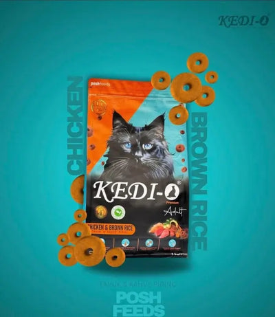 Kedio Cat Food 1kg – Turkish Brand, Chicken & Rice, Premium