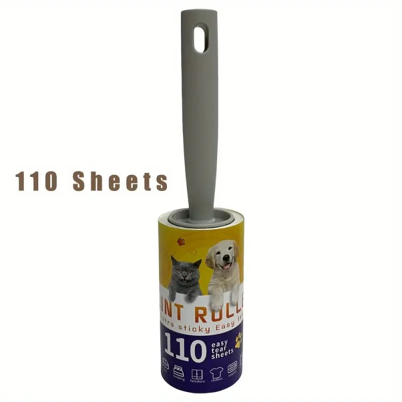 Lint Roller for Cat Hair Removal – 110 Sticky Sheets for Clothes, Beds & Furniture