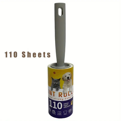 Lint Roller with 110 Sticky Sheets to Remove Cat Hair from Clothes and Beds