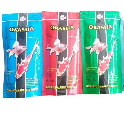 OKASHA AQUARIUM FISH FOOD HIGH GRADE 100GM Best Quality