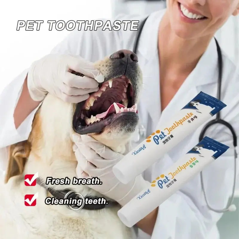Pet Edible Toothpaste for Dogs & Cats – Safe Daily Teeth Cleaning & Oral Care (1 PCS)