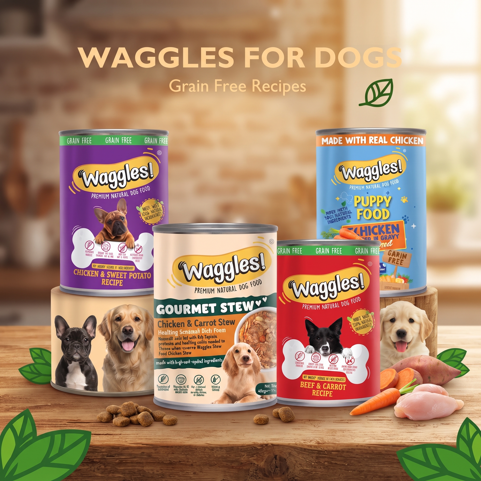 Waggles Wet Dog Food
