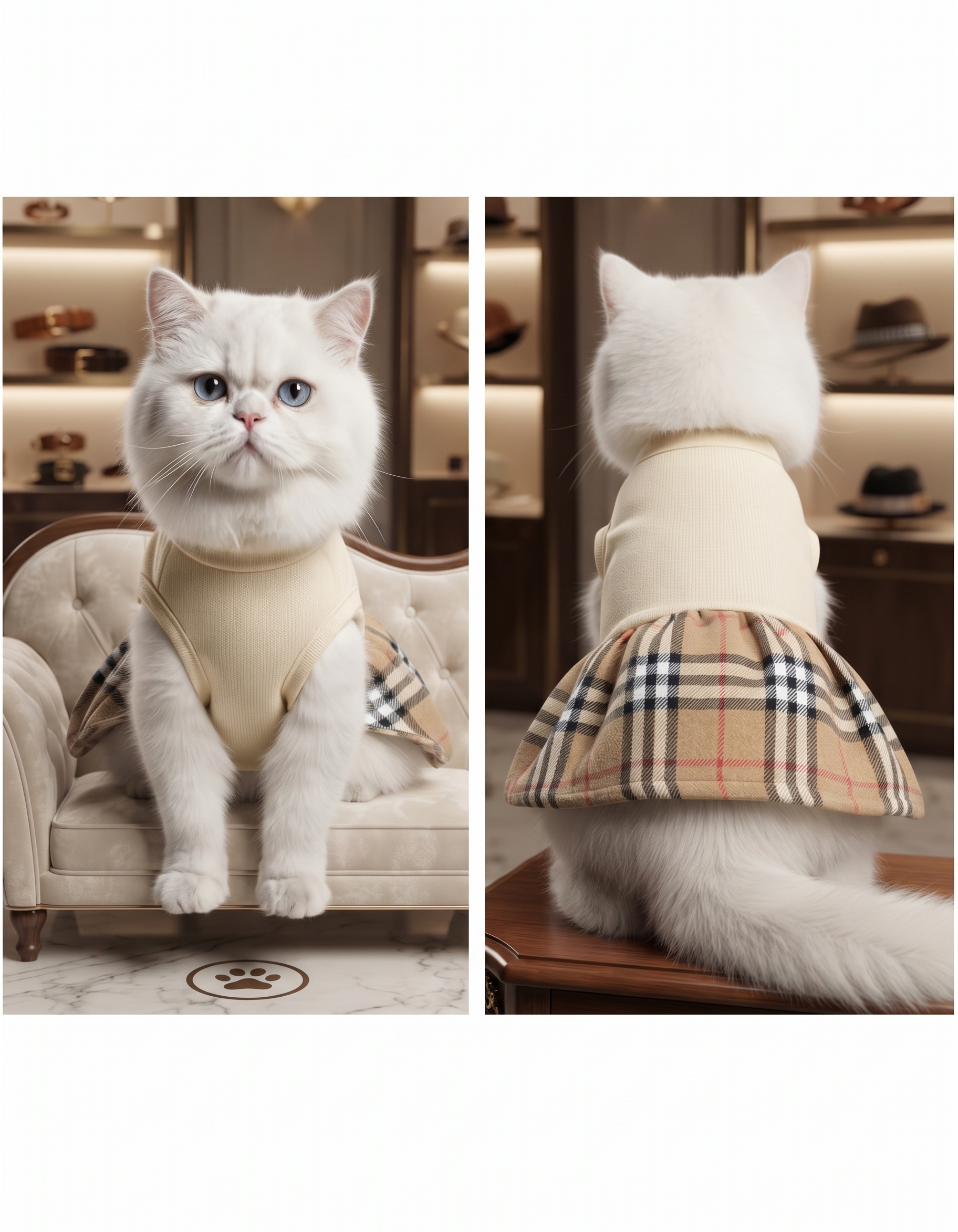 Plaid Cat Dress