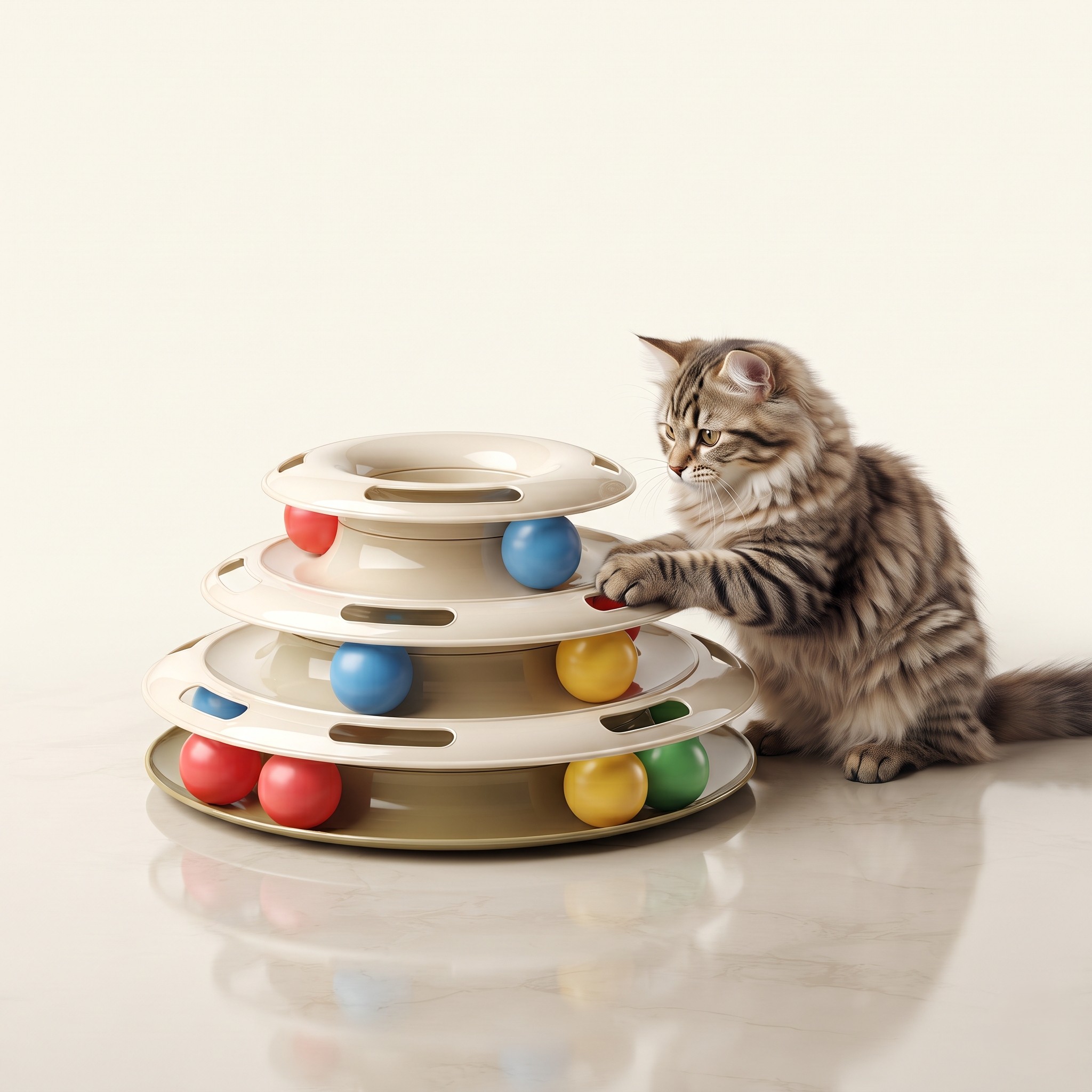 3-layer interactive cat toy tower