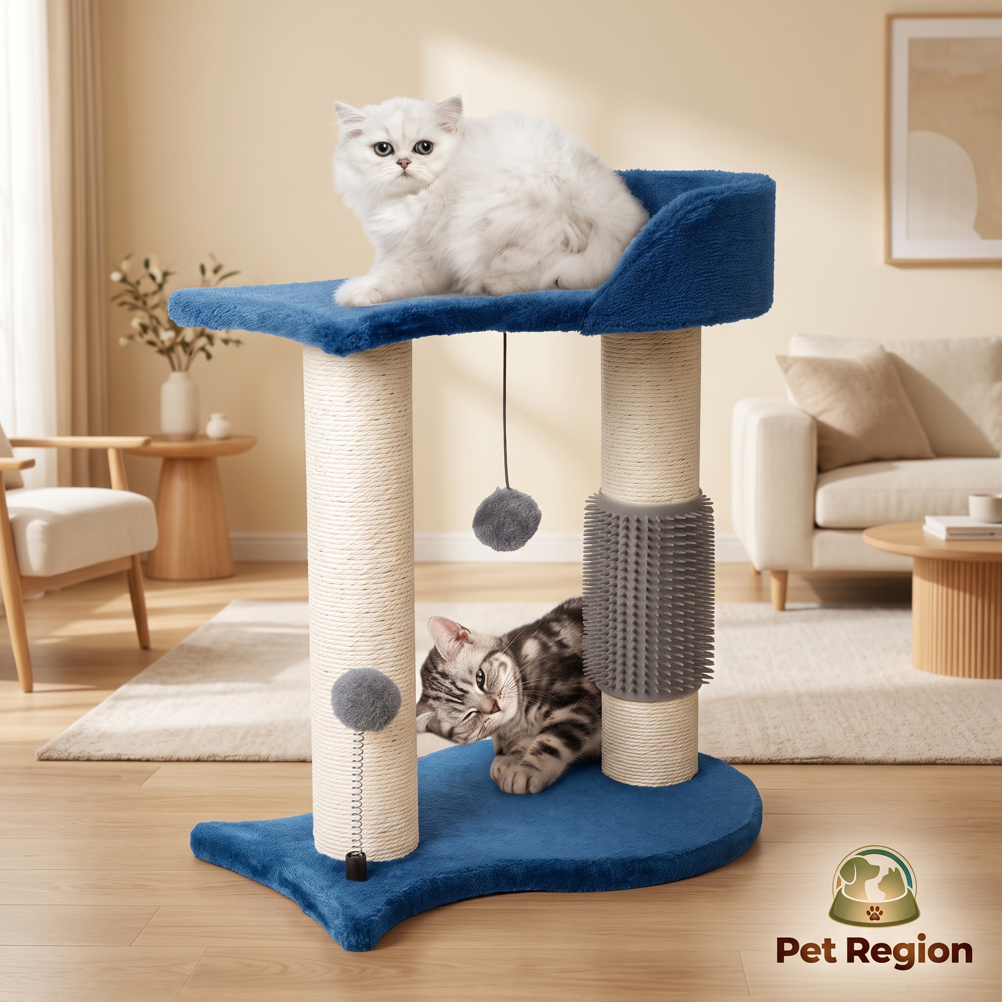 Fish-Shaped Cat Tree Scratching Post