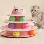 3-Level Cat Roller Toy
